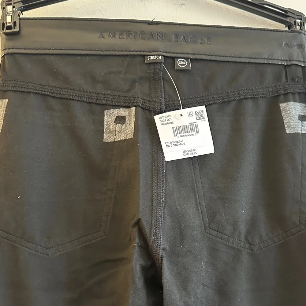 American Eagle Outfitters Black Faux Leather Skinny Pants